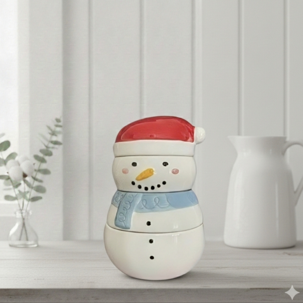 NEW The Bakehouse Snowman Christmas Measuring Cups Set